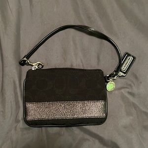 Black Coach Wristlet